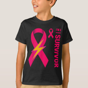 I Am A Survivor Breast Cancer Awareness Pink Ribbo T-Shirt
