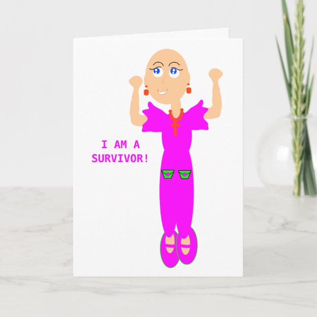 I Am A Survivor Greeting Card. Card (Front)