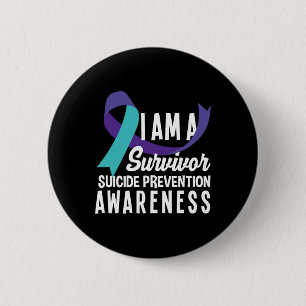 I Am A Survivor Suicide Prevention Awareness 2 Inch Round Button