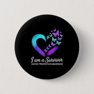 I Am A Survivor Suicide Prevention Awareness 2 Inch Round Button