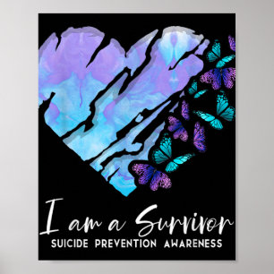 I Am A Survivor Suicide Prevention Awareness _3 Poster