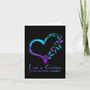 I Am A Survivor Suicide Prevention Awareness Card