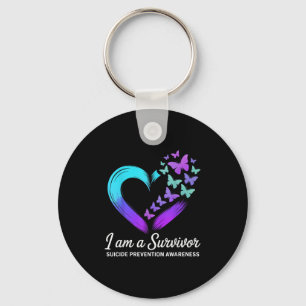 I Am A Survivor Suicide Prevention Awareness Keychain