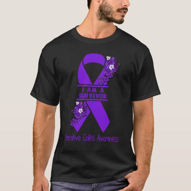 I Am A Survivor Ulcerative Colitis Awareness T-Shirt (Front)