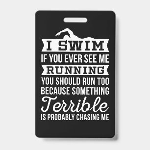 I Am A Swimmer Badge