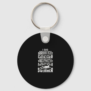 I Am A Swimmer Funny Swimming Pool Swim Lover Gift Keychain
