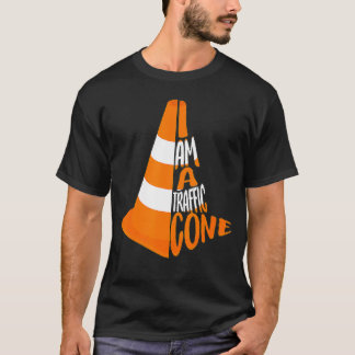 I Am A Traffic Cone Costume Easy Simple Costume T-Shirt