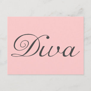 I am a true diva postcard