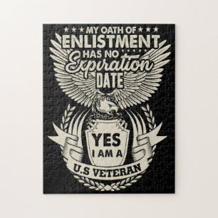 I Am A U.S Veteran Jigsaw Puzzle