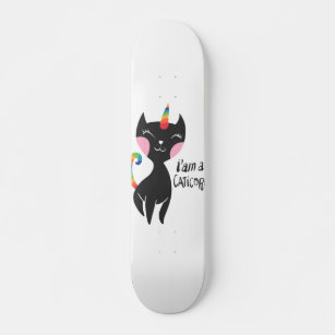 I am a unicorn - Choose background colour Skateboard