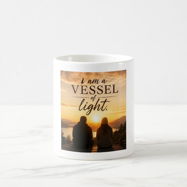 I Am a Vessel of Light Coffee Mug (Center)