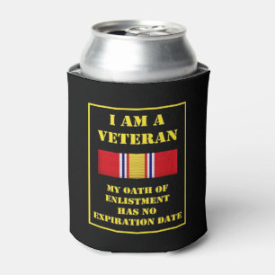 I AM A VETERAN CAN COOLER