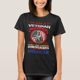 I am a veteran i believe in god family and country T-Shirt