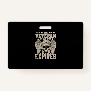 i am a veteran my oath never expires badge