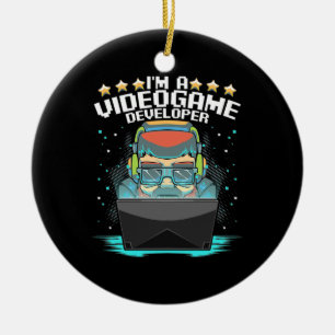 I Am A Video Game Developer Ceramic Ornament