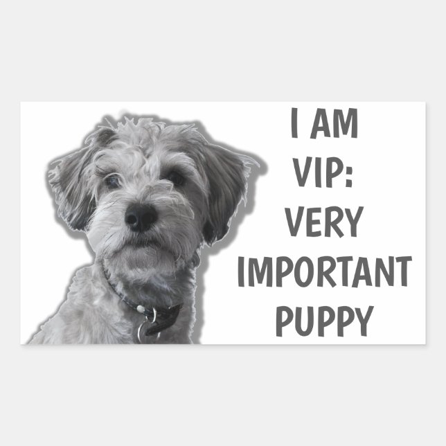 I am a VIP: Very Important Puppy, cute dog Sticker (Front)