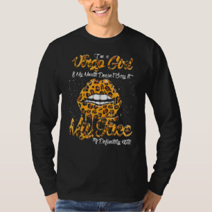 I Am A Virgo Girl Leopard Birthday Astrology Zodia T-Shirt
