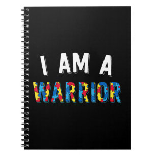 I Am A Warrior design. Put the puzzle piece on you Notebook