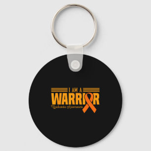 I Am A Warrior Funny Leukemia Blood Cancer Awarene Keychain