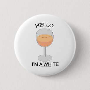 I am a White 2 Inch Round Button