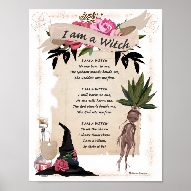 I AM a WITCH CHANT Poster (Front)