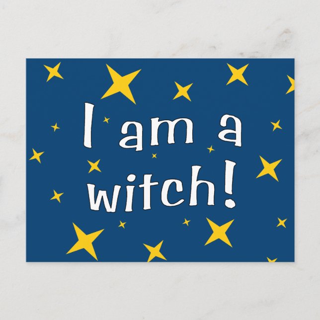 I Am a Witch Postcard (Front)