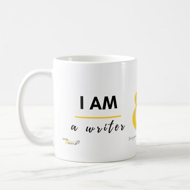 I am a Writer and I Own My Time Coffee Mug (Left)