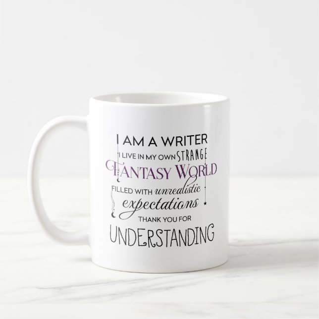 I Am A Writer Coffee Mug (Left)