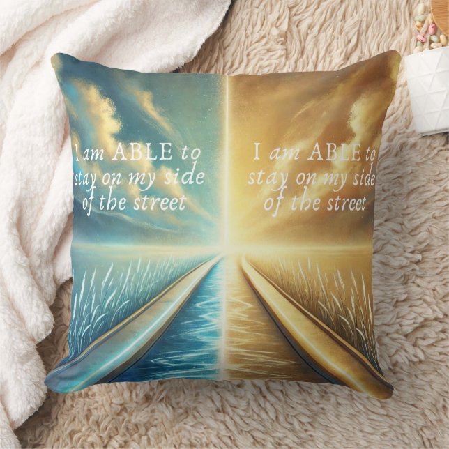 I am ABLE - Affirmation Throw Pillow  (Blanket)