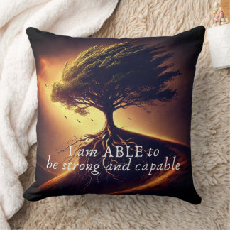 I am ABLE - Strength & Peace Affirmation Pillow