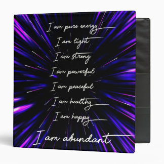 I Am Abundant Positive Affirmations Binder