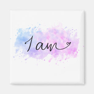 *~*  I AM Affirmation Intention Abstract Blob Magnet
