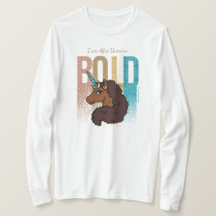 I am Afro Unicorn   Bold Glitter Design T-Shirt