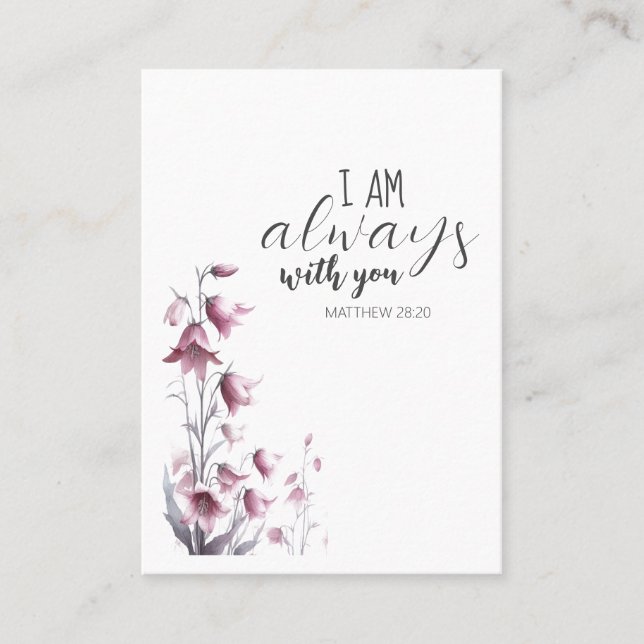I am always with you Funeral Prayer Card (Front)