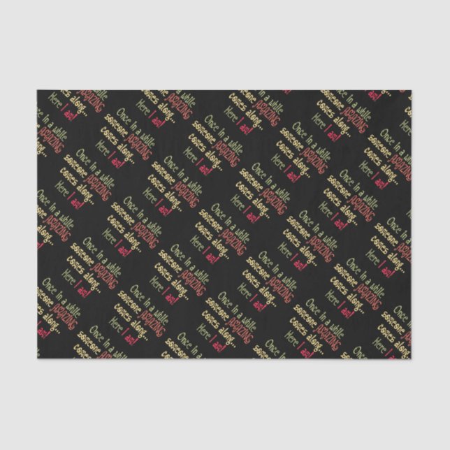 I am Amazing Funny Motivational Quote Tissue Paper (Front)