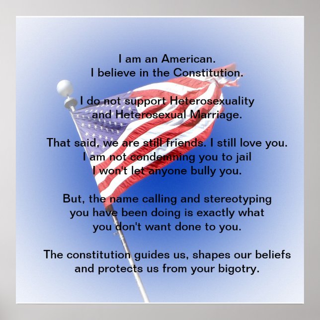 I am an American poster (Front)