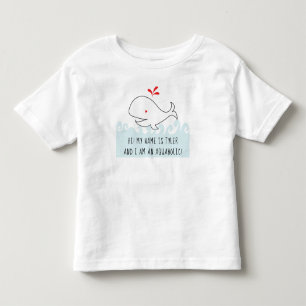 I AM AN AQUAHOLIC WHALE Toddler Fine Jersey TShirt