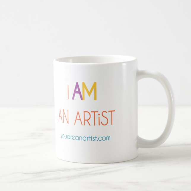 I AM an ARTiST mug (Right)