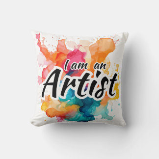 I am an Artist Throw Pillow