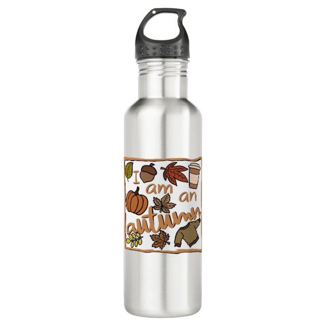 I am an Autumn Classic T-Shirt 710 Ml Water Bottle (Front)