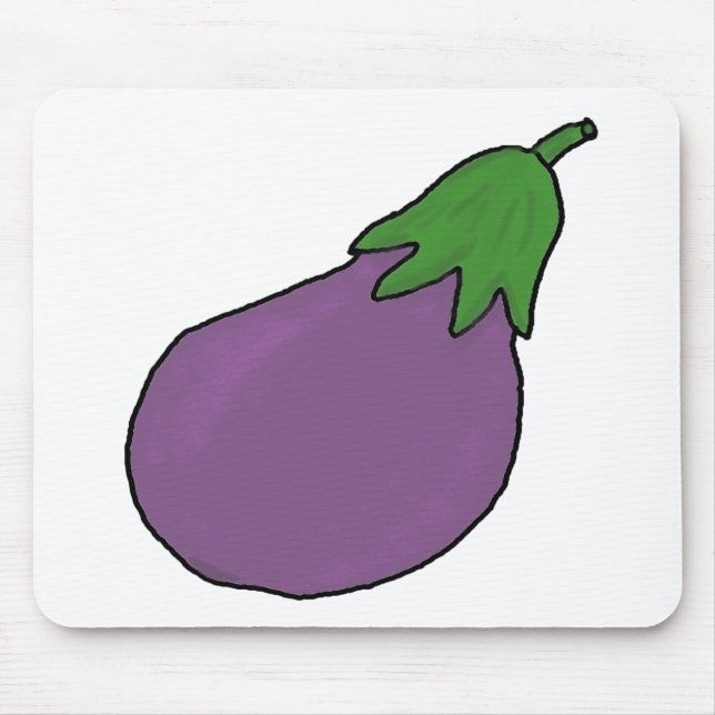 I am an eggplant mouse pad (Front)