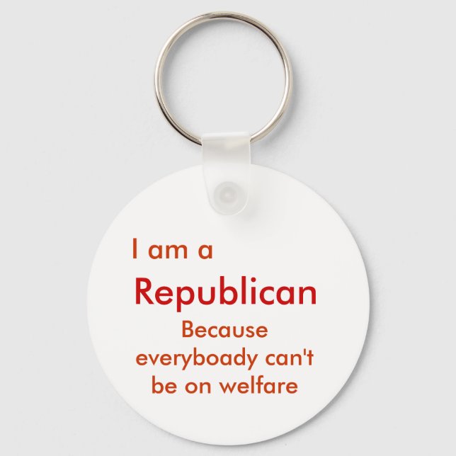 I am aRepublican Keychain (Front)