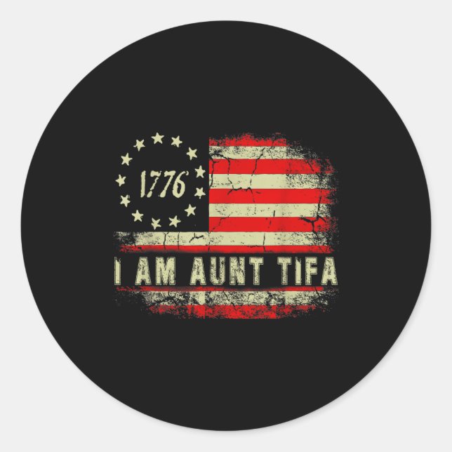 I Am Aunt Tifa  Classic Round Sticker (Front)