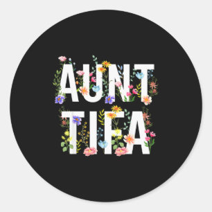 I Am Aunt Tifa Shirt Aunt Tifa Funny Aunt Tifa Classic Round Sticker