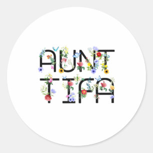 I Am Aunt Tifa Shirt Aunt Tifa Funny Aunt Tifa Classic Round Sticker