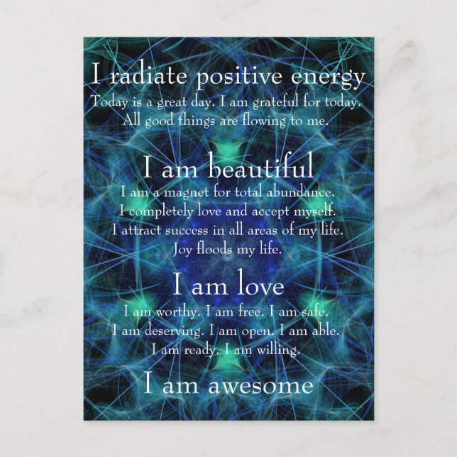 I am awesome postcard (Front)