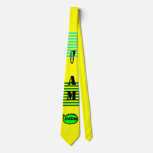 I Am Awesome TIE (Caution Tape Yellow)