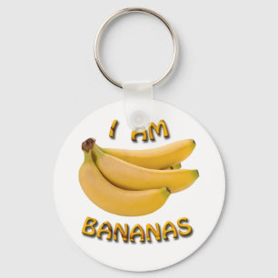 I Am Bananas Basic Round Button Keychain