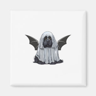 I Am Bat Ghost Dog. Cute Dog Dressed As Ghost Hall Magnet
