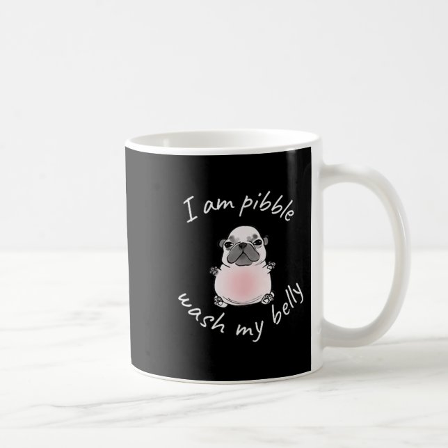 I Am Bble Wash My Belly Bble Meme Funny Dog Brainr Coffee Mug (Right)